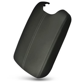 UMISHI Center Console Armrest Cover for 2008 2009 2010 2011 2012 Honda Accord Auto Leather Suture Console Lid Cover Replacement (Black)