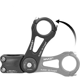 BESNIN Adjustable Bike Stem 0-90 Degree 1in(25.4mm)/1.25in(31.8mm) for Handlebar 110mm 145mm stemlength, Adjustable MTB Stem Mountain Bike Stem for Bicycle, Road Bike, MTB, BMX, Cycling (110mm)