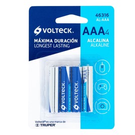 Volteck AL-AAA, Pilas alcalinas