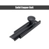 Joyangy 2 Inch Solid Copper Surface Bolt, Copper Slide Bolt