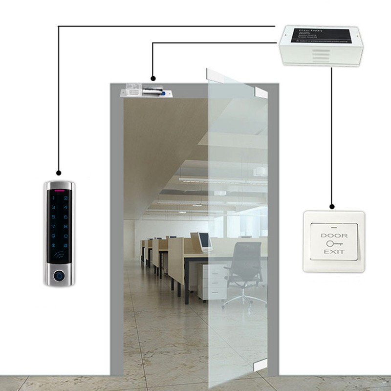 Outdoor IP68 Waterproof Door Access Control Card Password Wiegand26 Home