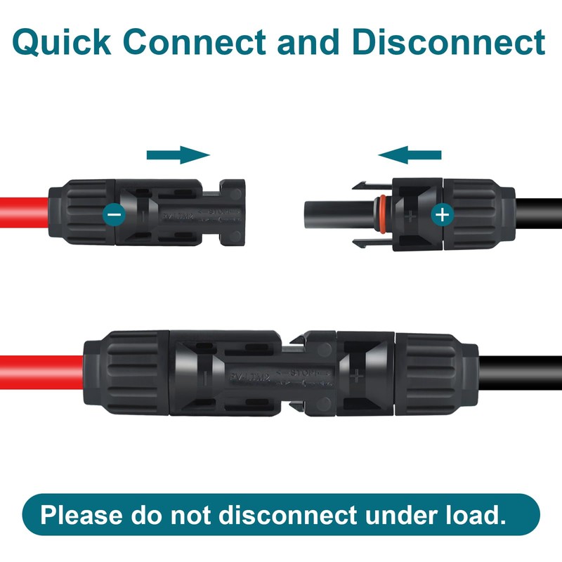 MENTBERY XT60 Connector, MC4 to XT60 Extension Charging Cable 10FT,