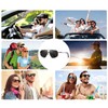 YAMEIZE Polarised Sunglasses Aviator Vintage Round Classic Metal Frame Unisex