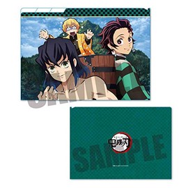 Demon Slayer Tanjiro, Zenitsu and Inosuke Collection A, Clear File Folder, 3 Pockets