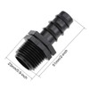 sourcing map Barb Drip Pipe Connector 1/2 BSPT Male Thread