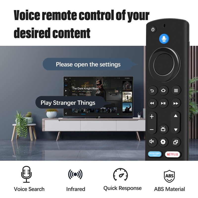 Replacement Remote Control for AMZ-TV Stick (Lite & 2 Gen