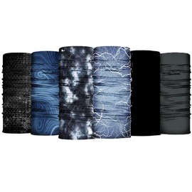 EVD-X Bandana 6 & 10 Pack - Pañuelo para la Cabeza sin Costuras, Hombres y Mujeres, Pasamontañas hombre, Bufanda, Cuellera, Bandana Deportiva, Balaclava, Protección UV, Deportes al Aire Libre