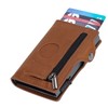 Wallet Aluminium Alloy PU Anti Lost Ultra Thin ID Credit