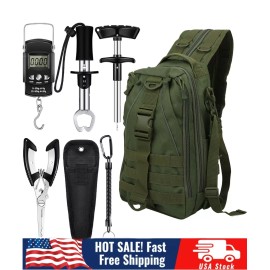 Unbranded Fish Hook Remover Tools Fish Plier Fishing Scale Fish Lip Gripper with backpack