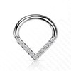 GBJUK Titanium Hinged Segment Septum Nose Ear Hoop Rings Chevron
