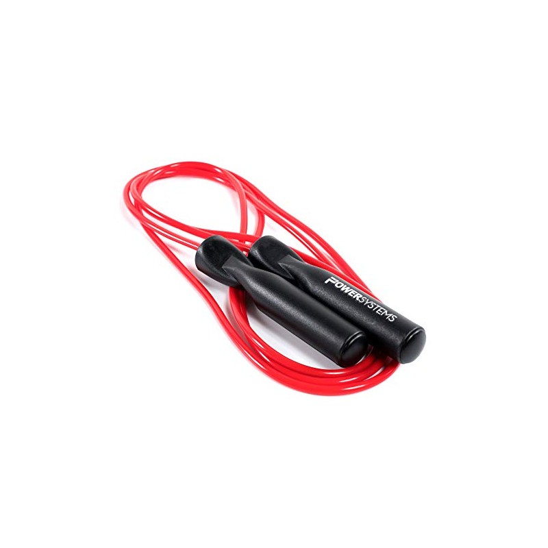Power Systems Pro-Vinyl Jump Rope, 8 Foot, Red (35058)