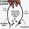 Eisco Labs - 4mm Connecting Leads – 12" Black Insulated