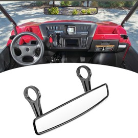 XJMOTO UTV 15'' Rear View Mirror Center Convex Mirror with 1.75" Clamps Compatible with Polaris RZR Ranger CFMOTO ZForce Kawasaki Teryx Arctic Cat