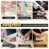 Joyfair 2Pcs Dough Scraper, Stainless Steel Dough Cutter with Wooden
