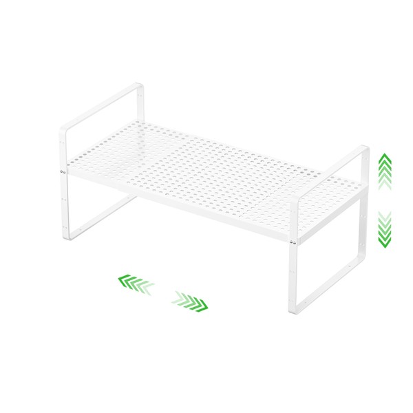 SOFRON Expandable Cabinet Storage Shelf Stackable Organizer Rack for Kitchen