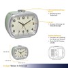 TFA Dostmann 60.1032.04 Electronic Alarm Clock Retro Look Large Analogue
