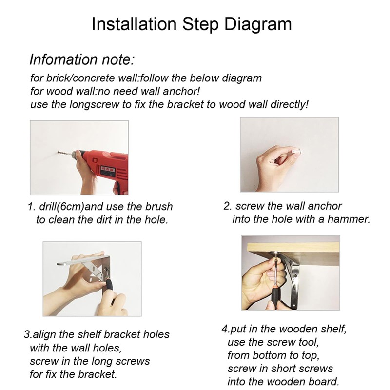Heavy Duty Shelf Bracket,Welded Bracket,Stainless Steel Solid Shelf Brackets,Shelf Support