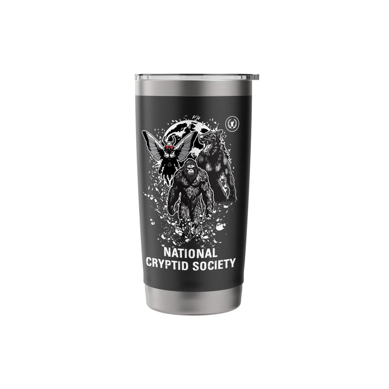 National Cryptid Society Bigfoot Mothman Dogman Cryptid Stainless Steel Insulated