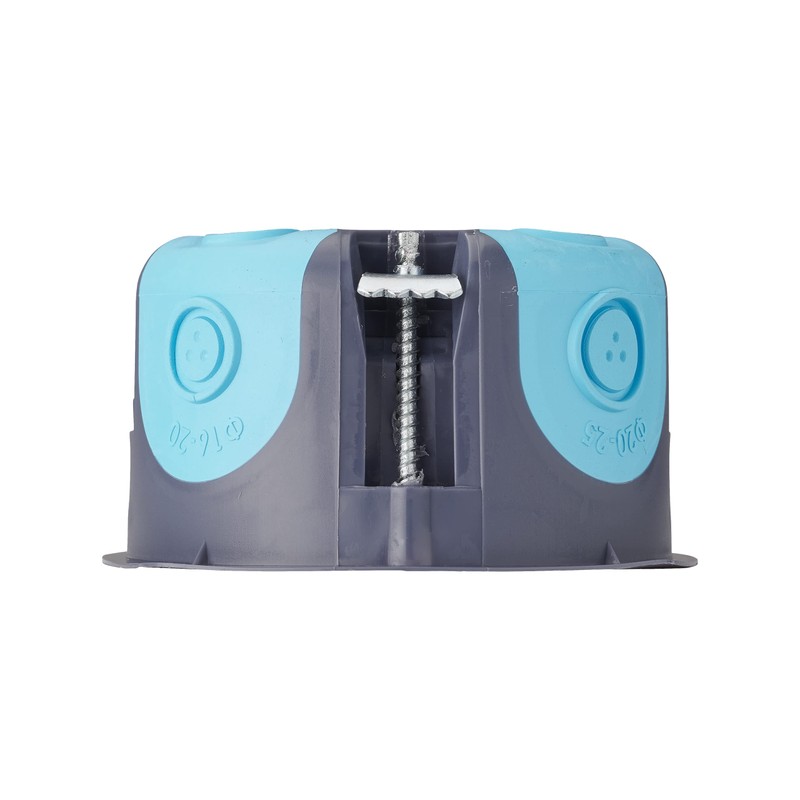 Debflex Stopair 718382 Recessed Conduit Box Drywall D67/P40 Grey/Blue