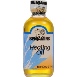 Benjamins Benjamin Healing Oil 2oz Body Lubricant for Muscular Aches and Pains
