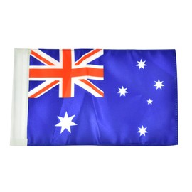 HDBUBALUS Motorcycle Rear Side Flagpole Mount Adjustable Luggage Rack Australia Flag Fit for Harley Sportster XL 883 1200 Touring Black