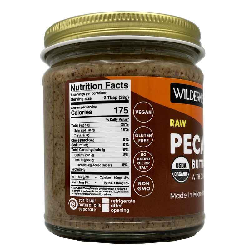 Wilderness Poets, Pecan Butter with Cashews - Organic & Raw