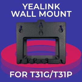 Yealink Wall Mount Bracket T31G and T31P IP Phones, Secure Dock for Offices, Call Centers, Clinics - Durable Build, Fast Easy Installation, Free Desk Space & Organize Workstations with GTW Cloth