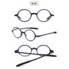 VEVESMUNDO Reading Glasses Round Men Women Flexible Bendable Eyeglasses Readers