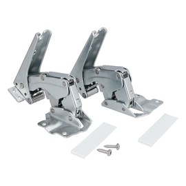 Europart Door Hinge Set for Bosch 10052968 Fridge Freezer Combination Silver