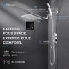 G-Promise All Metal 10" Dual Square Shower Head Combo |