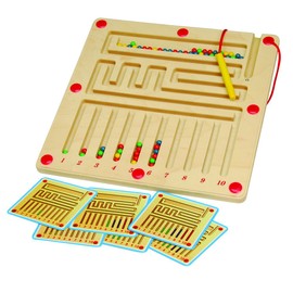 Constructive Playthings 11 1/2" sq. Magnetic Counting Board with Included Pattern Cards for Ages 3 Years and Up