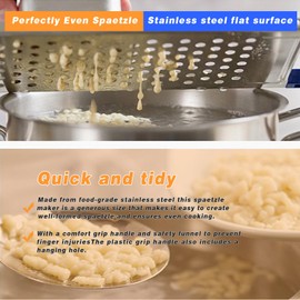 Stainless Steel Noodle Dumpling Maker Cooking Tool Spaetzle for Kitchen