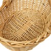Woodluv Set of 2 Boat Shaped Wicker Hamper Storage Gift