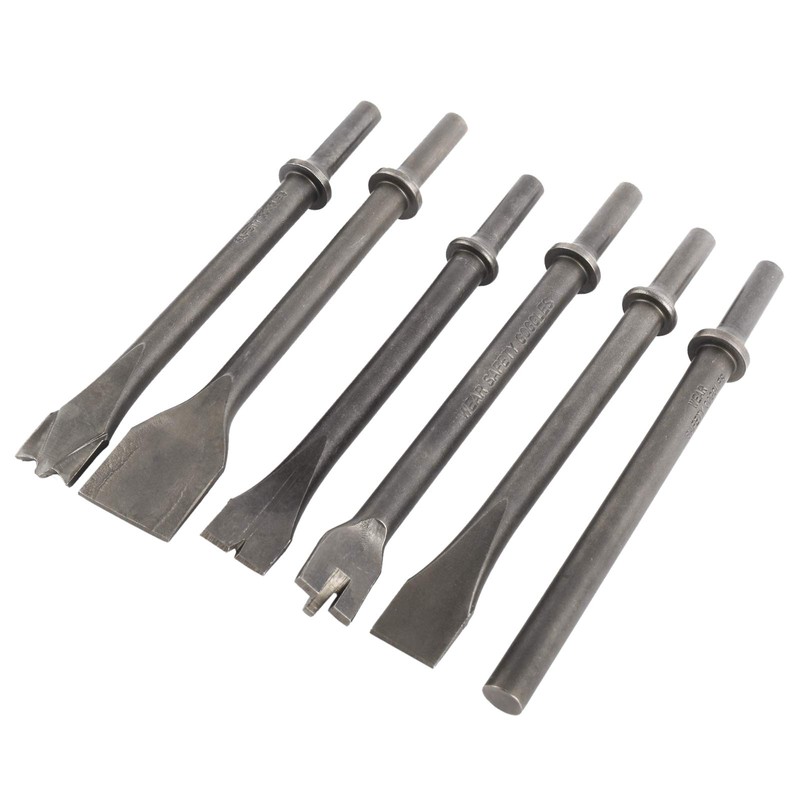 BTSHUB Pneumatic Chisel Set 9pcs Air Hammer Punch Chipping Bits
