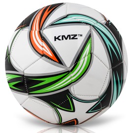 Boys Size 5 Lightweight Football - Easy to Inflate & Kick, Soft Leather Soccer Ball - Ideal Indoor & Outdoor Football for Kids