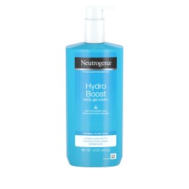 Neutrogena Hydro Boost Hydrating Body Gel Cream with Hyaluronic Acid, Non-Greasy and Fast Absorbing Body Lotion for Normal to Dry Skin, Paraben-Free, 16 oz