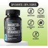 Magnesio Calcio Vitamina D 60 Cpsulas Sabor Neutro Dura 20