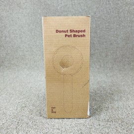 HICC GROOM! Pet Grooming Brush For Cats and Dogs Self-Cleaning Sliker Brush  Donut Shape New