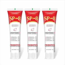 YAYASHI SP-8 Probiotic Whitening Toothpaste, Oral Health, Fresh Breath - Specification: 3PACS