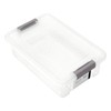 Libbi Lou Plastic Storage Box with Lids | Stackable Clear