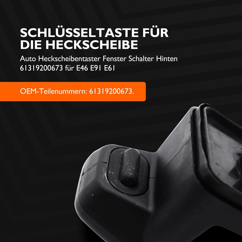 HISports Tailgate Switch 61319200673 for E46 E91 E61, Boot Switch,