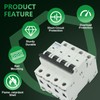Wengart Three Phase Miniature Circuit Breaker WGM12-63H, AC230V/400V 16A 4P,