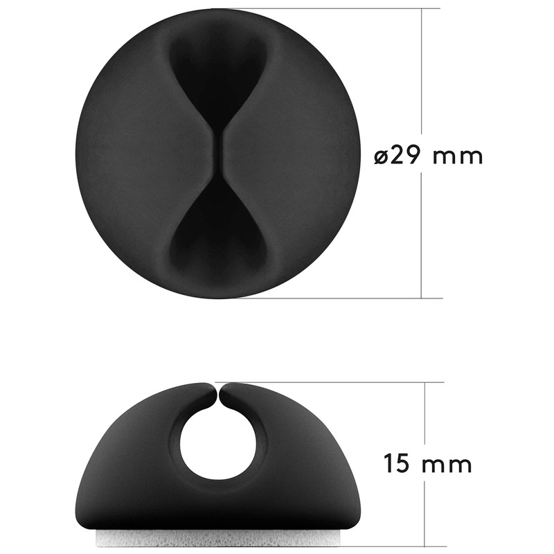 Goobay Kabel Management Set, schwarz