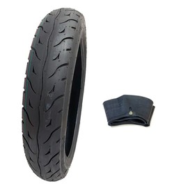 MMG Premium Rear Tire 90/90-14 with inner tube - Street Tread for Scooters City Grip On Road