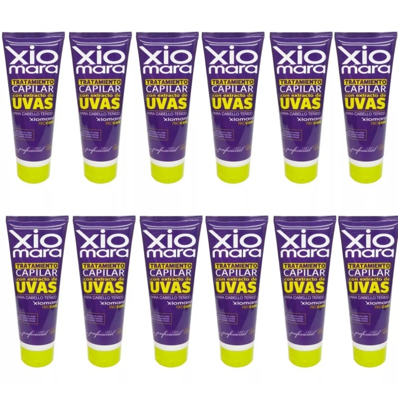 Xiomara Tratamiento Extracto Uva Cabello Teñido 200g 12 Pz