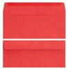 100 Pack #10 Red Envelopes with Square Flap for Mailing