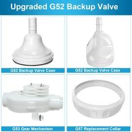 2 Pack Upgraded G52 Backup Valve Replacement for Polaris Pool Cleaner Parts, Compatible with Polaris 180, 280, 380, 480, 3900 Pool Cleaner, Redesigned Improved Valve Lifespan Than Zodiac G52