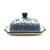 Polish Pottery Butter Dish - Winter Viola