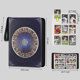 Card Binder for Cards Binder 9-Pocket,Compatible with Cards, 9-Pocket Pages Sleeves Hold up 720 Cards.Trading Card Binder with Sleeves，Card Holder Collector