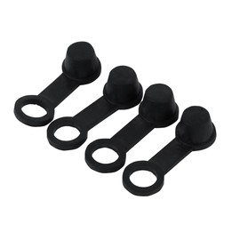 Brake Bleeder Cap Motorcycle Brake Bleed Nipple Nipple Cap 8mm 4pcs Motorcycle Replacement Parts Black